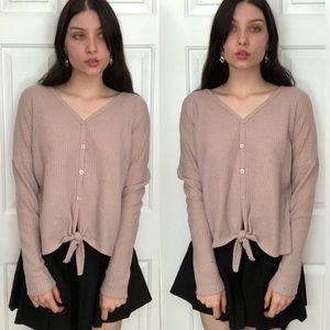 Altar’d State Pink Knot Top